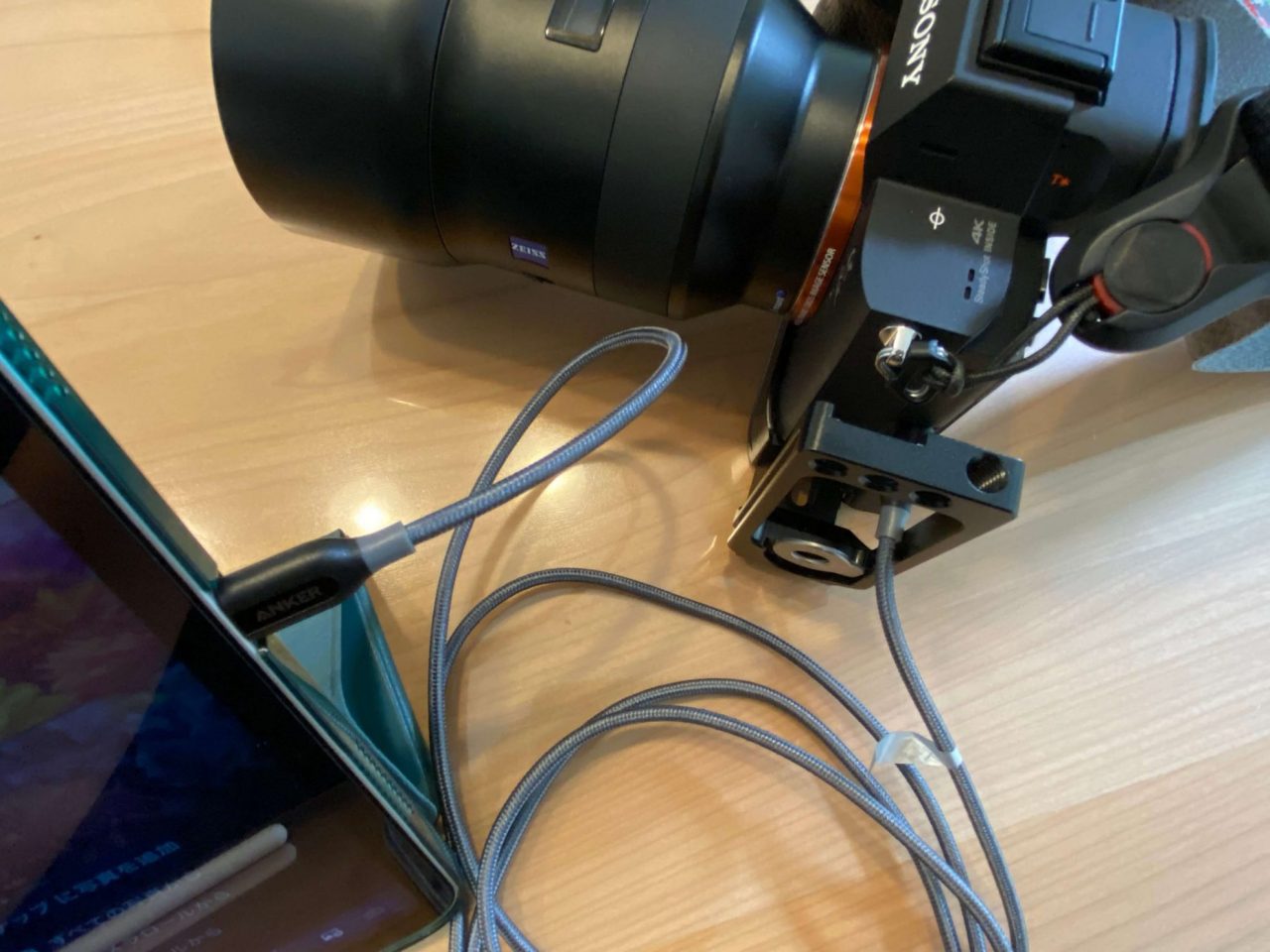 iPadとカメラをUSBで直接接続